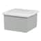IRIS Gray Snap Tight Plastic Letter & Legal File Organizer Box, 3ct.